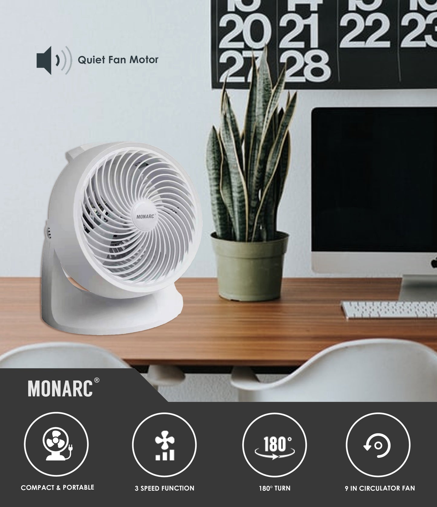 Cool Comfort 9 Inch Air Circulator Fan