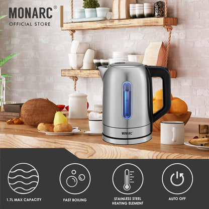 FastBoil° Cordless Electric Stainless Steel Kettle 1.7L