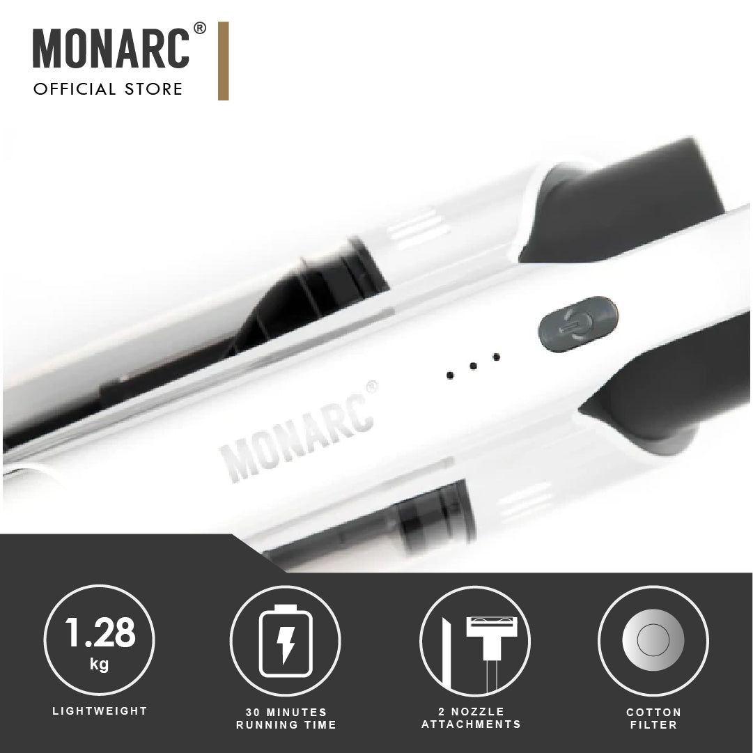 Monarc cordless stick vacuum review clearance